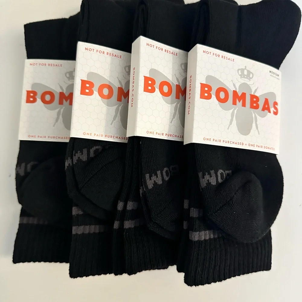 Bombas Men's Black Casual Socks - Picture 2 of 3